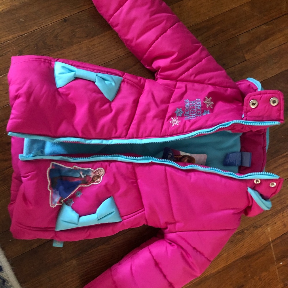 Frozen Toddler 2T Pink Puffer Jacket, NWT